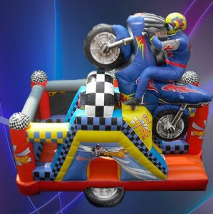 inflable moto racing